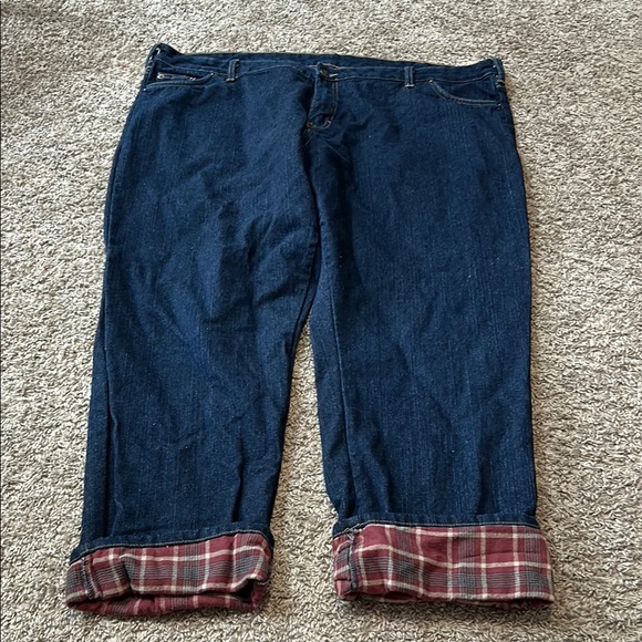 Dickies‎ fleece lined jeans denim women’s 24 R soft warm - Picture 1 of 8